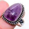 Sage Amethyst Gemstone Handmade 925 Sterling Silver Jewelry Ring Size 8.5