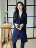 Damen Midilanger Roter Trenchcoat Anzug - High-End Businesskleidung für Herbst/Winter 2025