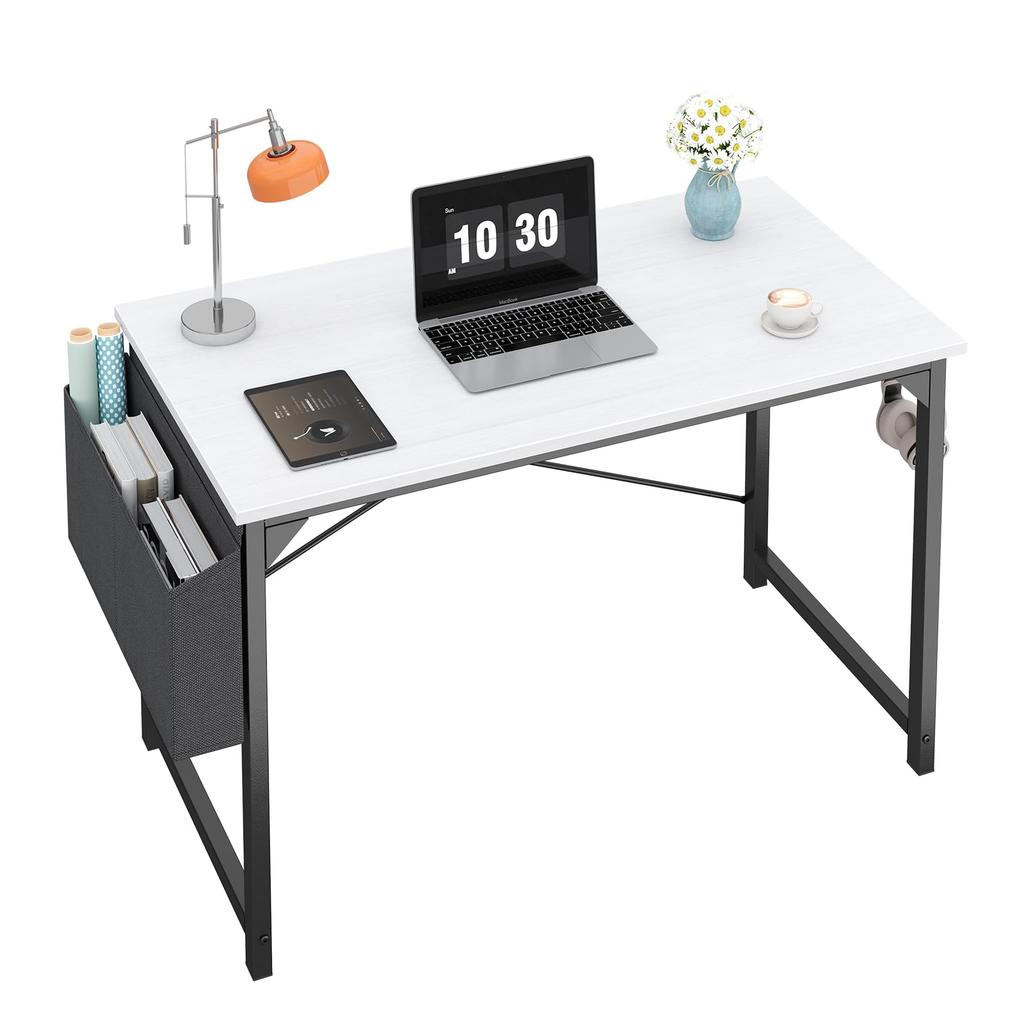 Sweetcrispy Computer 80cm Reinforced High Storage Bag Work Home Study Desk Desk, Desk, Wide, X-shaped Frame, Stability, Included, Space-Saving, Desk,