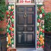 2D Flat, 2D Flat - 2D Door Banner 2D Flat Banner (11.8 X 70.8 Inches / 30 X 180 Cm) Made of Polyester, 2pcs Set - Merry Christmas Couple Door Banner, 