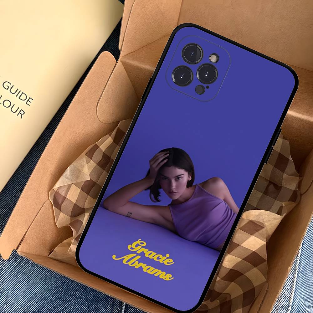 Popular G-gracie Singer A-abrams Black Soft Phone Case For IPhone 16 15 14 13 11 12 17 Pro Max Mini Plus