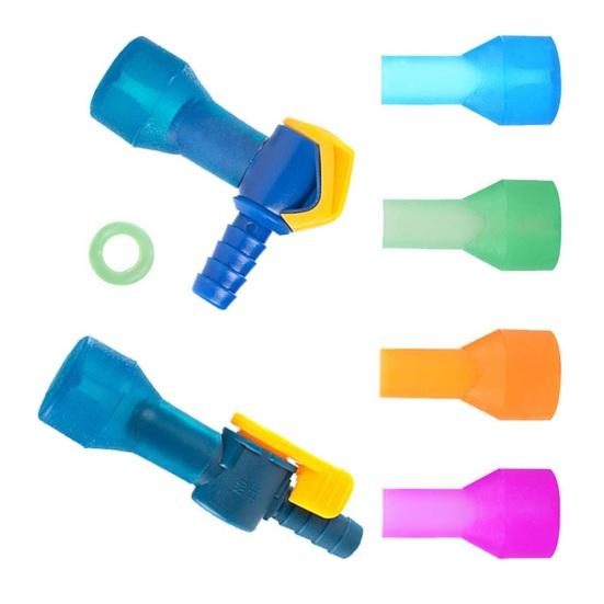 Bite Valve Replacement Hydration Pack Mouthpiece with 2 Hose Connector Shut/On Off Valve And O-Ring Replacement Parts Accessories