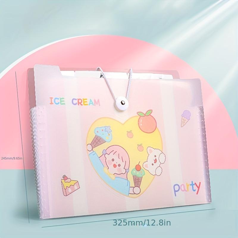 

Двухсекционный многослойный прозрачный пакет для документов с героями мультфильмов, папка формата А4, прозрачная папка-вставка для бумаги для учащихся 8 pages