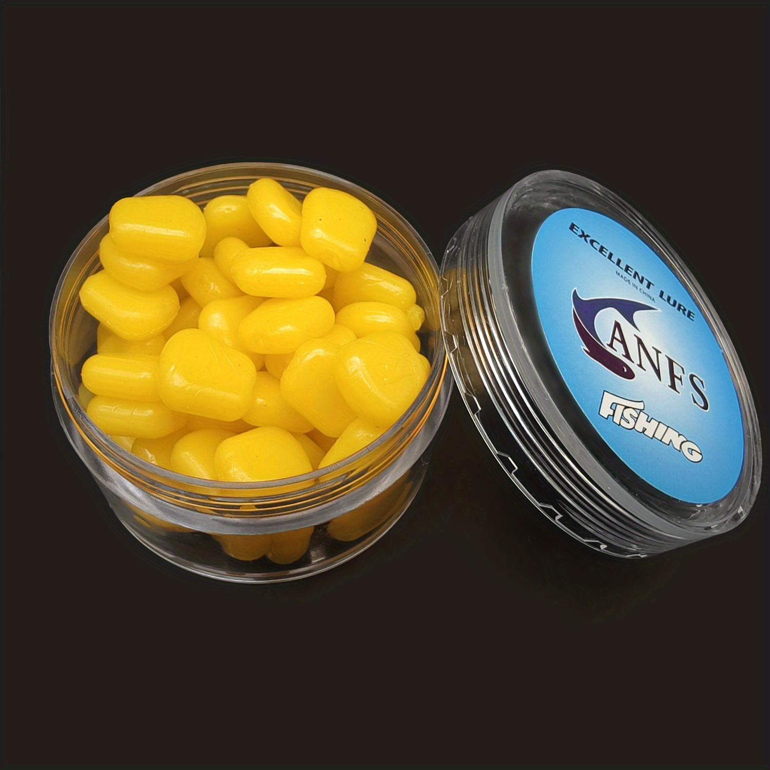 

50 шт. Ультрареалистичные кукурузные зерна Рыболовная приманка Мягкая рыболовная приманка Крутые рыболовные снасти Pesca 1.4cm50pcs with box