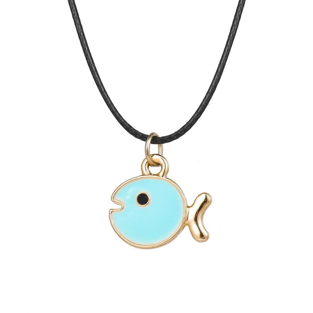 iF ME Cartoon Animal Necklaces Sweet Pendants Clock Planet Necklace For Women Girls Kids Jewelry Xmas Gifts