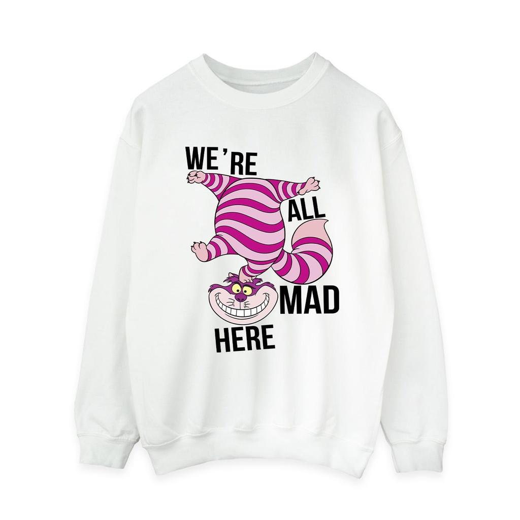 Disney Womens/Ladies Alice In Wonderland All Mad Here Sweatshirt