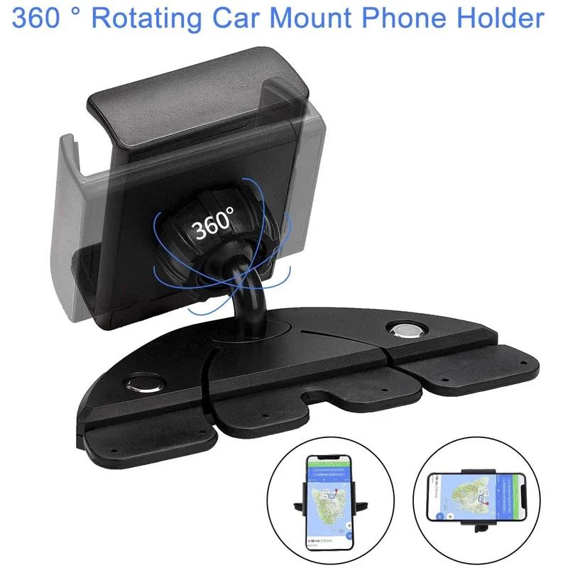 CD Slot Car Phone Holder Universal CD Phone Holder Rotation Adjustable Phone Holder Mount for iPhone 15 14 13 12 Samsung Xiaomi