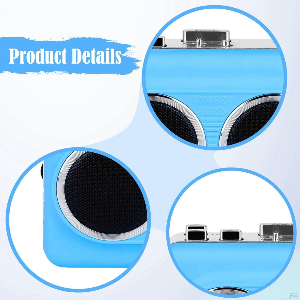 Cassette Player Stereo Double Speaker to MP3 Converter USB with Earphone Jack for Living