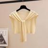 Thin Knitted Shawl Cloak Neck Wrap All-match Knitting Shawl  Clothes Decoration