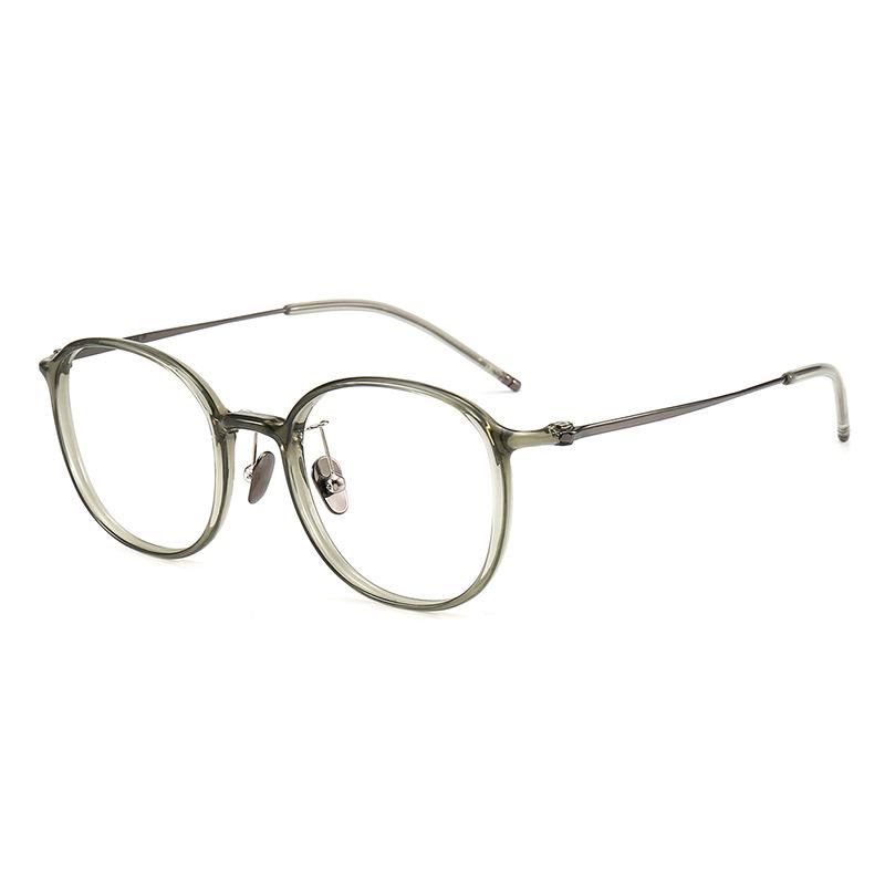 

2025 Titanium Progressive Prescription Glasses Women Square Anti Blue Light Photochromic Eyewear Optical Myopia Eyeglasses Single Version&1.56&Anti Blue Ray зелений