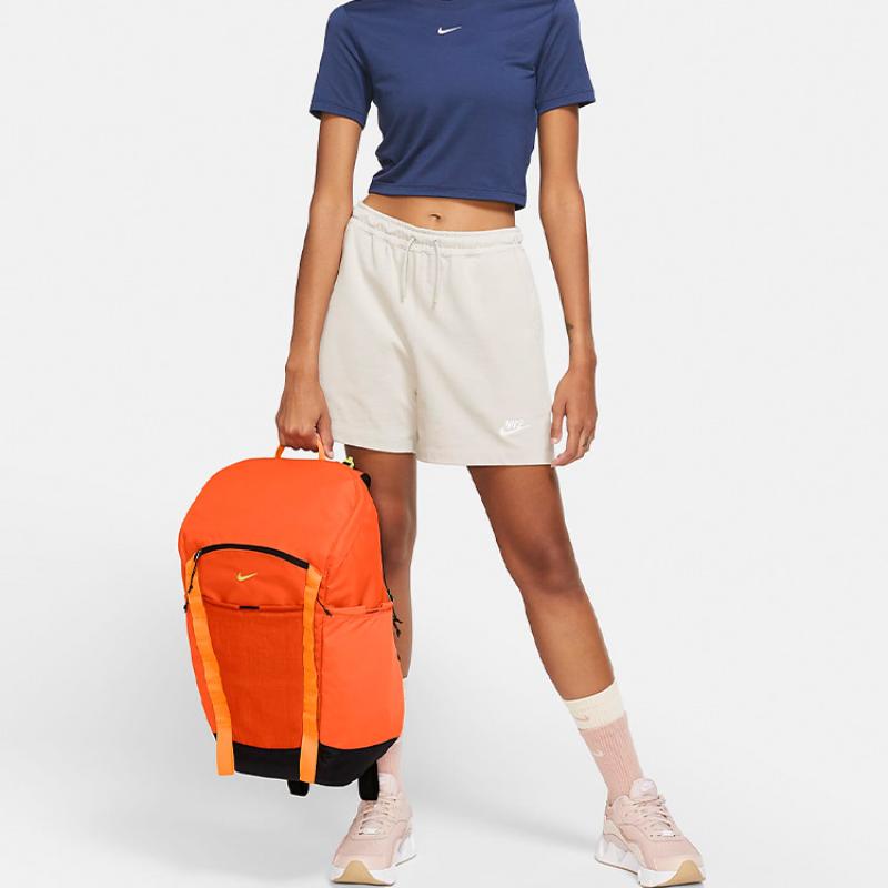 Nike Fabric Backpack Regular Unisex Orange Lightweight Casual DJ9677-819