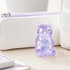 Mini Clear Bear Squeeze Toy Stress Relief Sitting Bear Sensory Toy Soft Stretchy