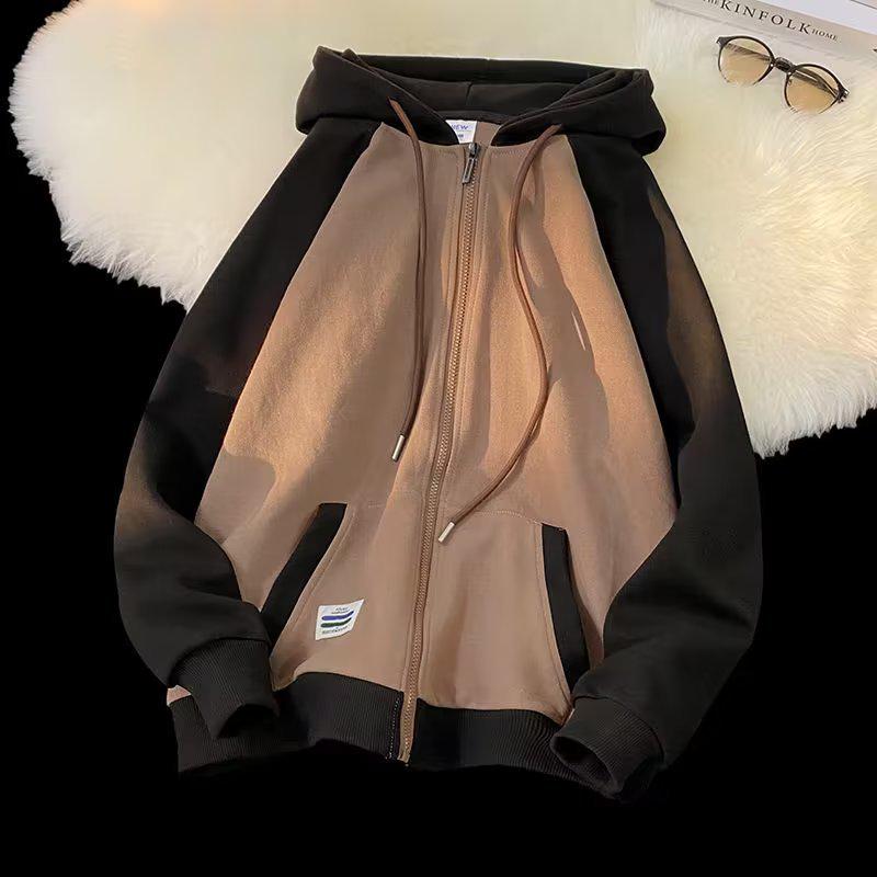 Men's Retro Loose-Fit Hooded Cardigan Jacket - Autumn 2023 Trend