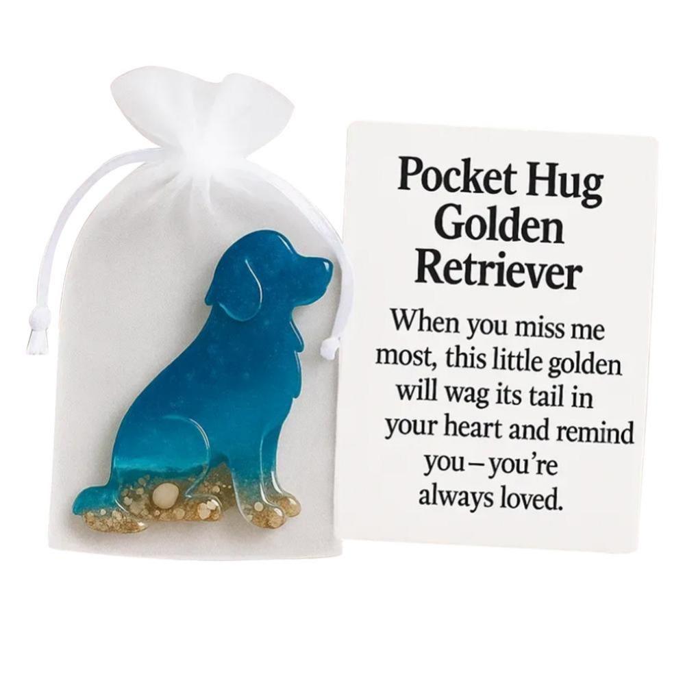 Positive Card Pocket Hug Gifts Miniature Figurine Inspirational Card  for Thoughtful Gift