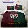Fluminense FC  Pattern Bedding Quilt Set  Home Decoration  Gift (1 * duvet cover + 2 * pillowcase  without core)