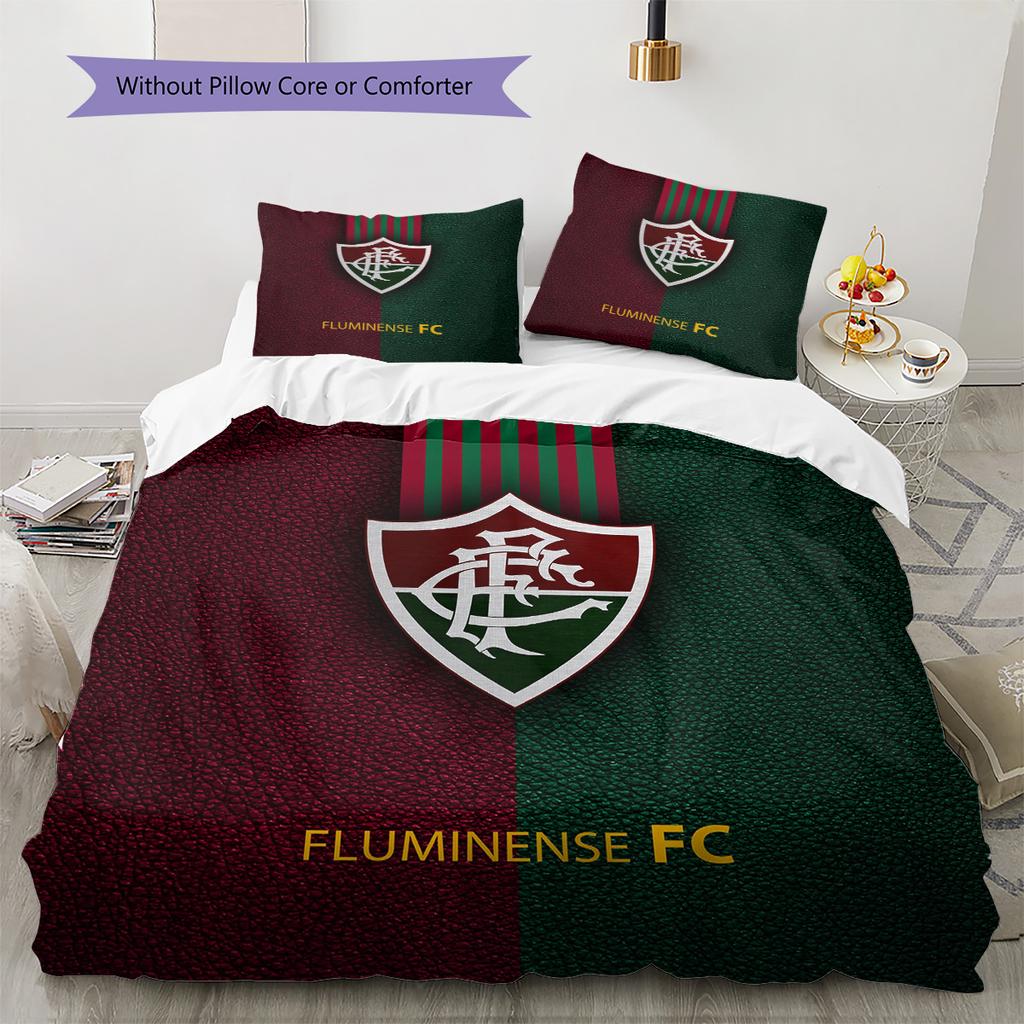 Fluminense FC Pattern Bedding Quilt Set Home Decoration Gift (1 * duvet cover + 2 * pillowcase without core)