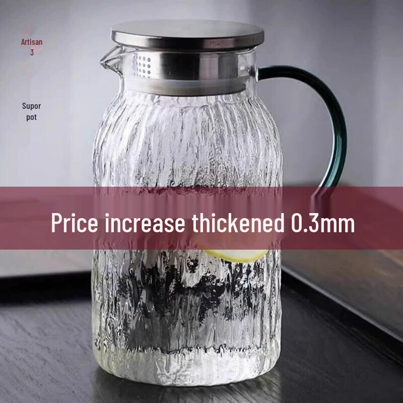 ZISIZ 2L Tree Pattern Glass Pitcher