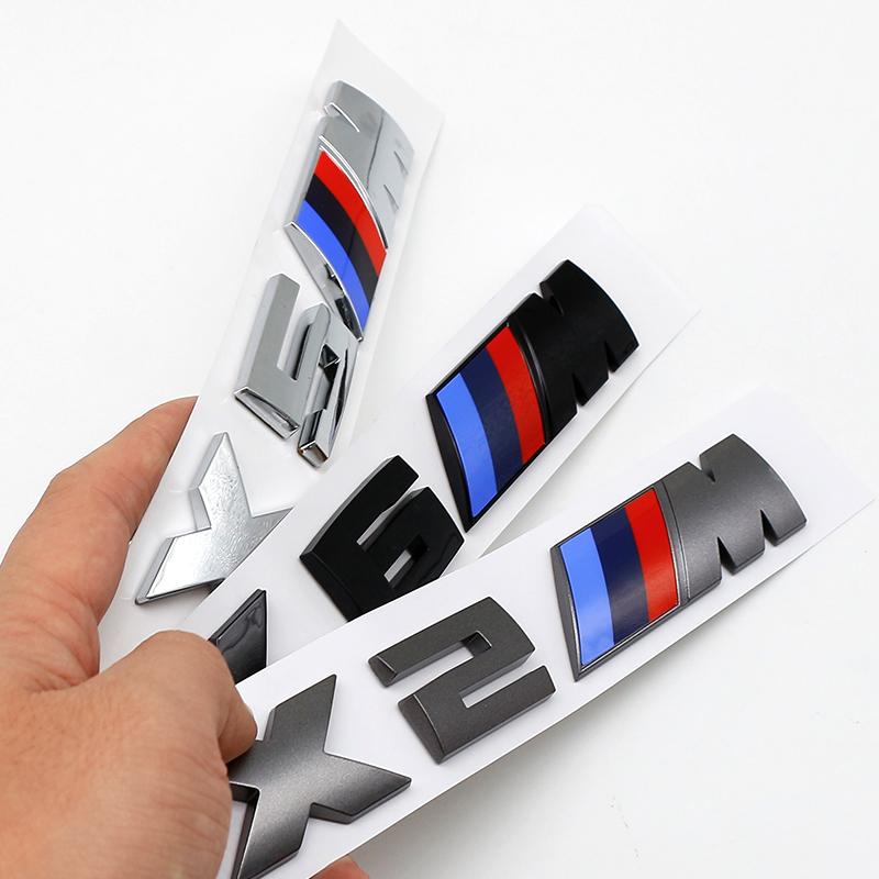 For BMW M E46 E90 E60 3D ABS M Logo Car Fender Badge Trunk Sticker Accessories For BMW M2 M X3 M4 X5M M6 M7 F48 G01 E84 E83 F39 F10 F30 G11 VDLQX1