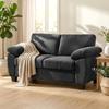 2 Seater Sofa, 156cm Chenille Loveseat Sofa, Dark Grey