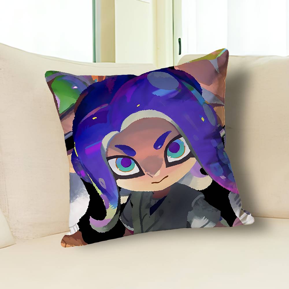H-Houzuki Marie Octoling Game Pillow Cases for Bedroom Living Room Sofa Home Decor Polyester Cushion Cover with Zipper