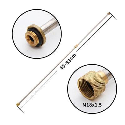 Telescopic Sprayer Extension Wand with M18*1.5 Copper Joint
