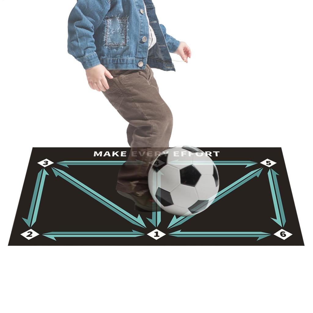 Tapis d'entraînement de football antidérapant Tapis d'entraînement au contrôle du ballon de football Tapis d'entraînement aux jeux de pieds de football Couverture d'entraînement système de pas