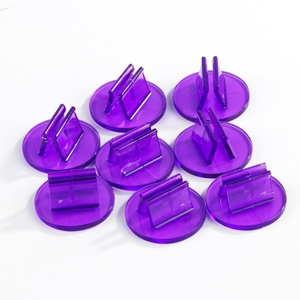 Card Holder Card Binder Clips Transparent Card Holder Various Colours Available Fitting 2MM Cardboard for Board Game Accessories