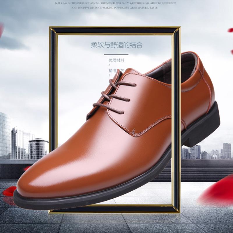 

Men s business casual men s shoes dress versatile fashion Korean version best man shoes British professional pointed soft leather shoes 45