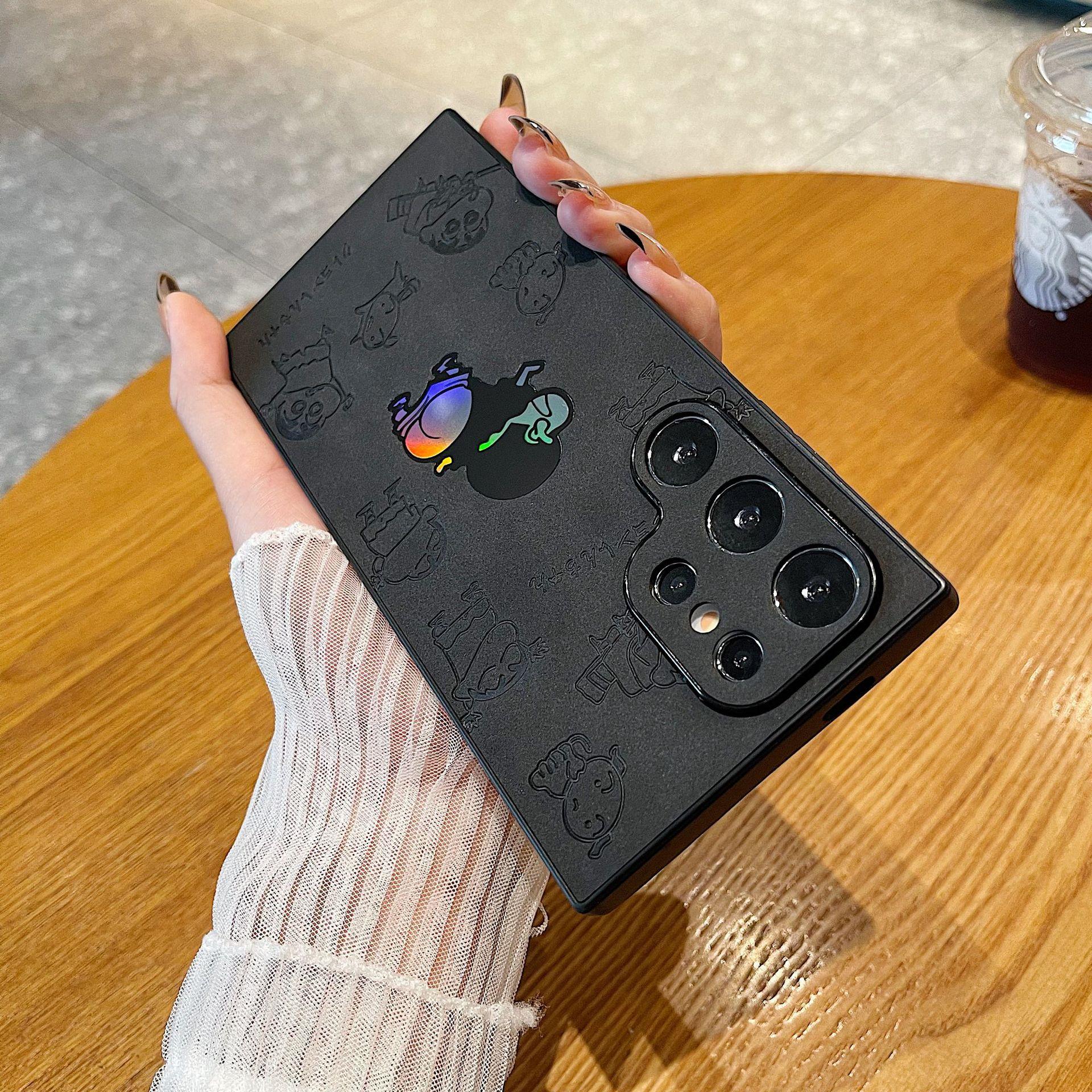 

New Laser Shin Start Suitable for Samsung S24 Ultra Mobile Phone Case Cover S23 Ultra Anti Fall S22plus Samsung S22