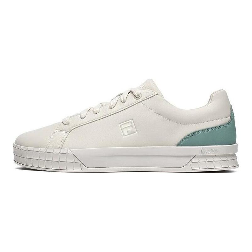 Fila Ace Fabric Synthetic Leather Non-Slip Wear-Resistant Low-Top Skate Shoes Men Sneakers White Blue F12M241201FMQ