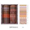 12ks Exotic Charm Paper Washi Tape Set Retro květinové lepicí maskovací pásky Dekorační samolepky Diář DIY