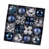 Sturdy Plastic Materials 44 Pieces Fashion Christmas Ornament Set Adds Elegant of Festival Styles to Home Decoration