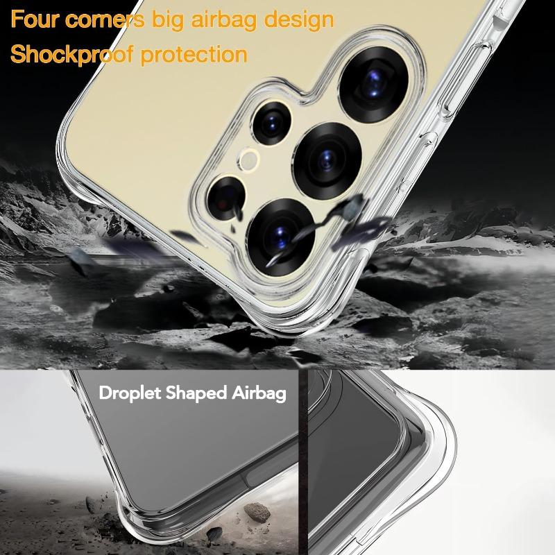 Case for Samsung S26 S25 S24 S23 Ultra A56 A36 A17 A16 5G Protective Cover Four Corners Shockproof Bumper Coque Fundas
