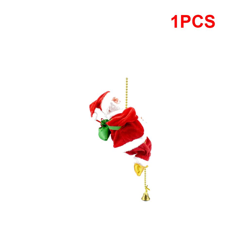 

Анимированный Электрический Санта Клаус на Веревке с Музыкой Подвеска-Украшение на Елку Санта Клаус, Карабкающийся по Веревке Принадлежности для Рождественской Вечеринки