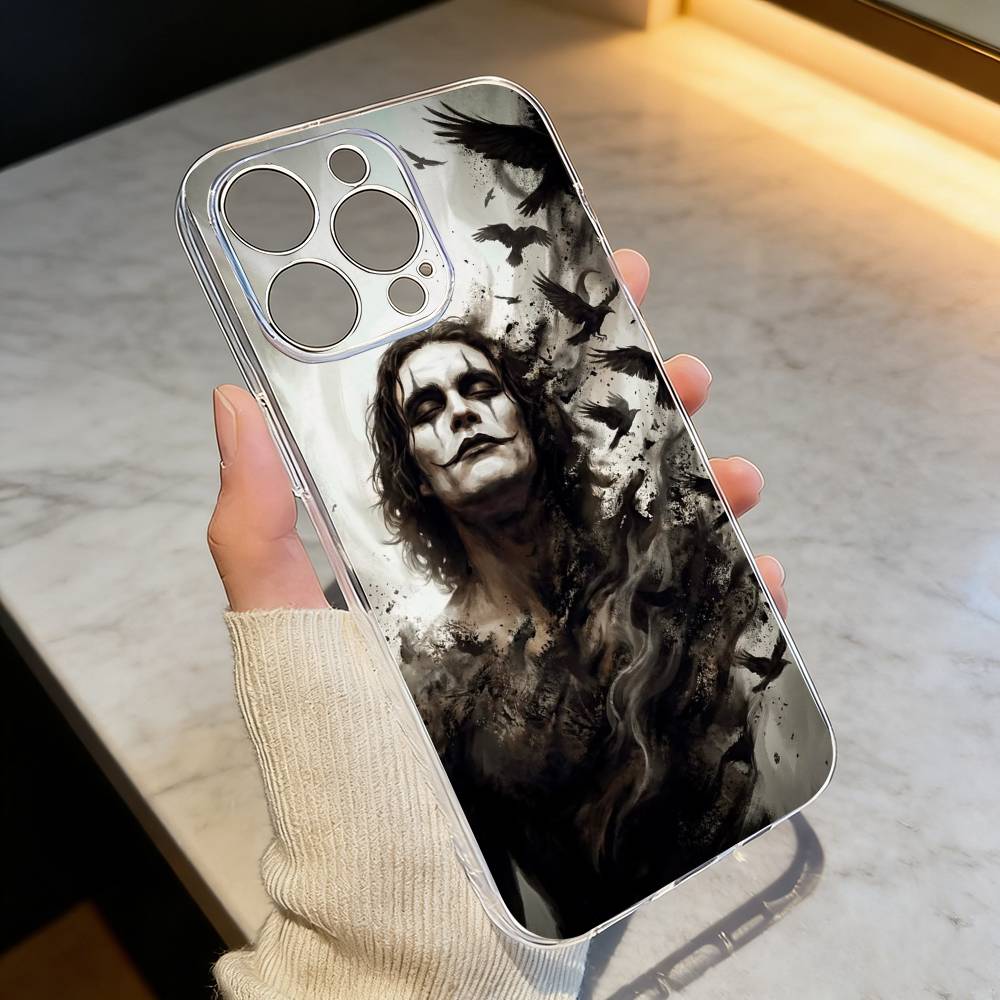 T-THE CROWS T-Thriller Phone Case Transparent Silicone Soft For iPhone 17 16 15 14 13 12 11 Mini Pro Max Plus