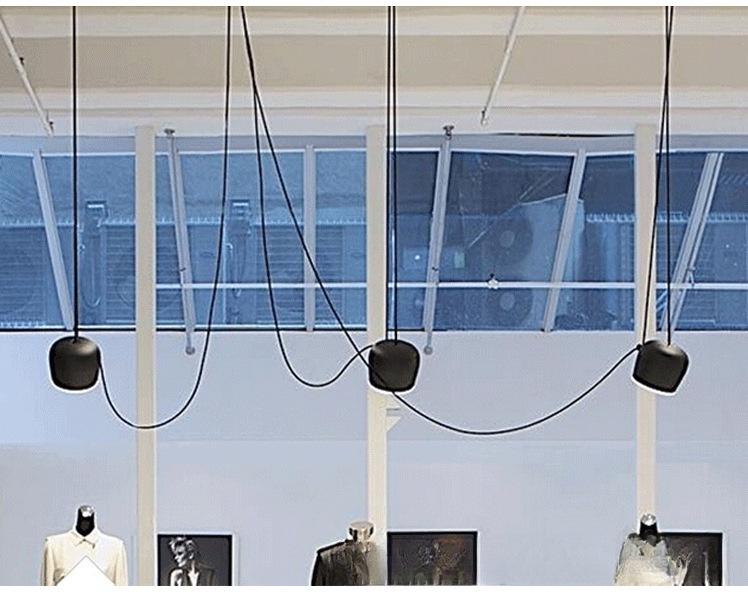 Nordic Snare Drum Chandelier - Modern LED Multi-Head Lighting for Clothing Stores, Cafes, and Restaurants