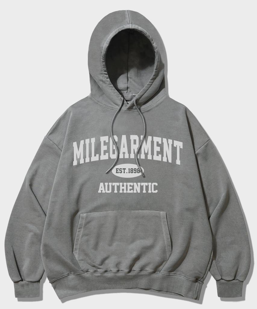 Milegarment Authentic Hoodie_Pigment Gray