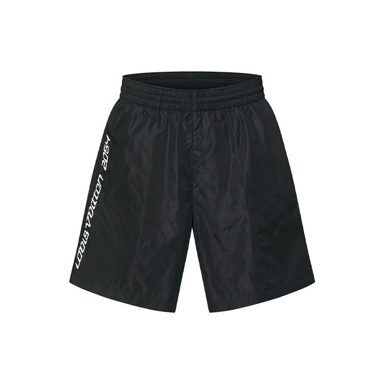 LOUIS VUITTON Beach Shorts Men's Black 1A9GU6