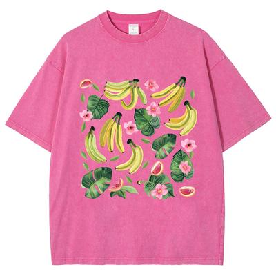 Short Sleeved T-shirts For Men And Women Heavy Cotton Loose Retro Old Washed Design Sense Clothes Ins Oversized T Shirt