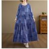 DIMANAF New 2026 Women Plus Size Spring Summer Beach Long Dress Lady Loose Oversize Maxi Print Floral Dresses