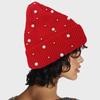 Fashionable Women's Winter Hat with Pearls Role Playing Hat Novelty Thermals Hat Suitable for Everyday Wear
