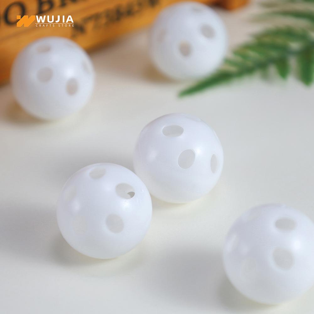 30Pcs 24mm Plastic Rattle Squeaker Bell Balls Noisemaker Repair Fix DIY Crafts Insert Pet Baby Random Color1pcs Plush Dol