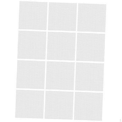 12 piezas Malla para Azulejos de Mosaico en Cuadrícula Decorativa para Instalación de Fibra de Vidrio