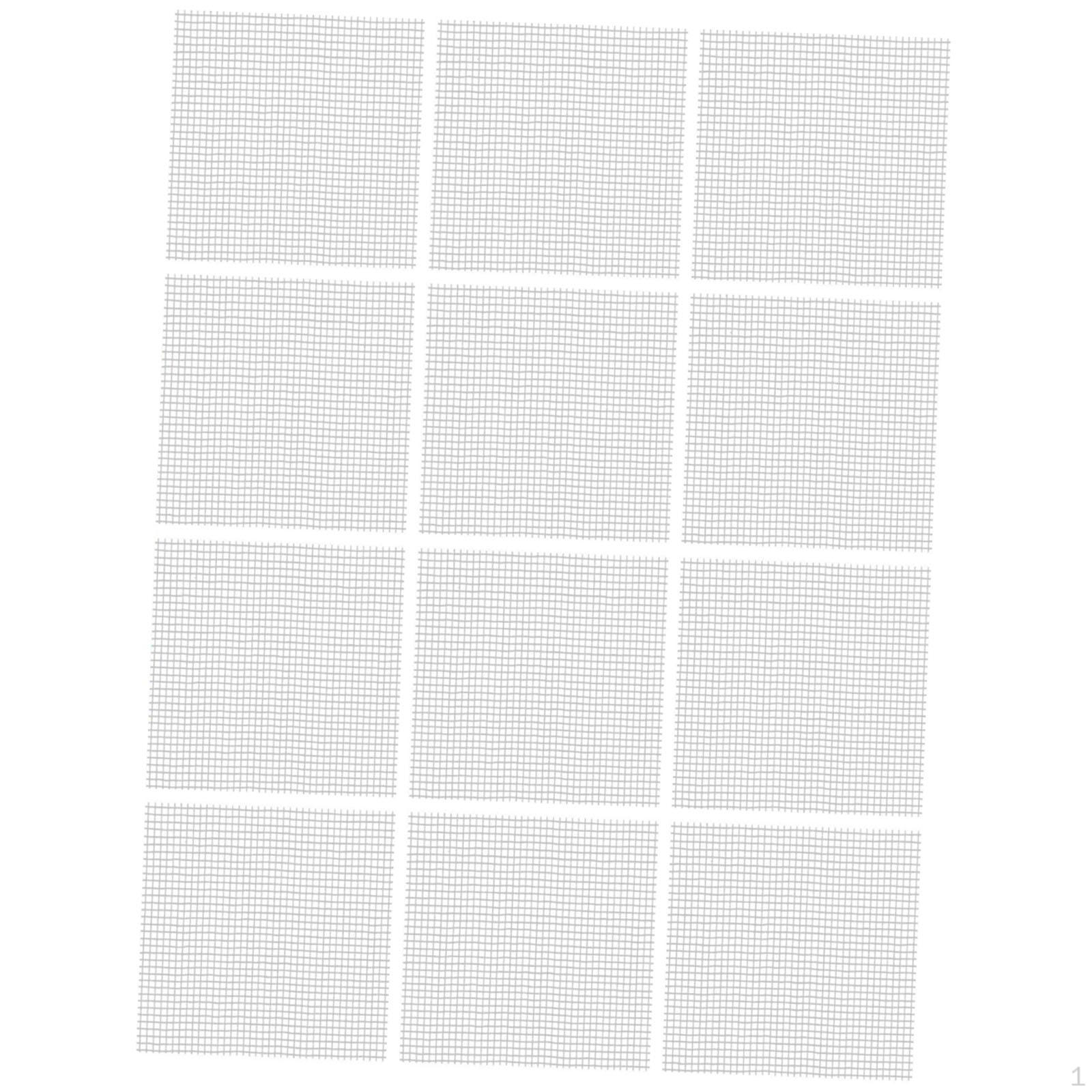 

12 шт. Сітка для мозаїчної плитки Сітчасті плитки Сітчаста основа Декоративна для встановлення скловолокна