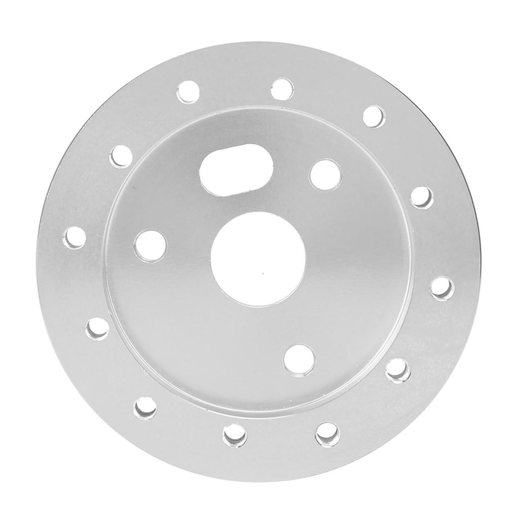 Universal Steering Wheel to Grant 3 Hole 0.5in Hub Spacer Pad for 6 Hole Adapter(Silver)
