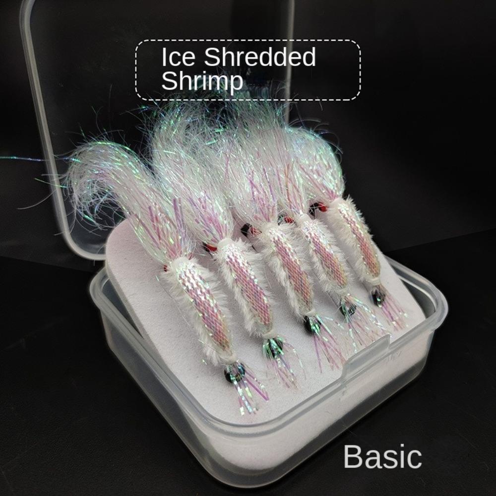 

Flash Design Bead Chain Eyes Saltwater Shrimp Flash Fishing Bait Salmon Fishing 14#