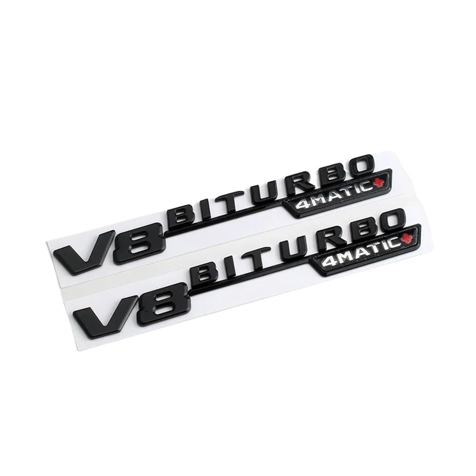 ALMVIS 3D ABS Black Car Fender Decal V8 BITURBO Rear One size чёрный