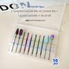 Tungsten Steel Nail Drill Set with Ceramic Grinding Heads for Cuticle Removal and Nail Polishing