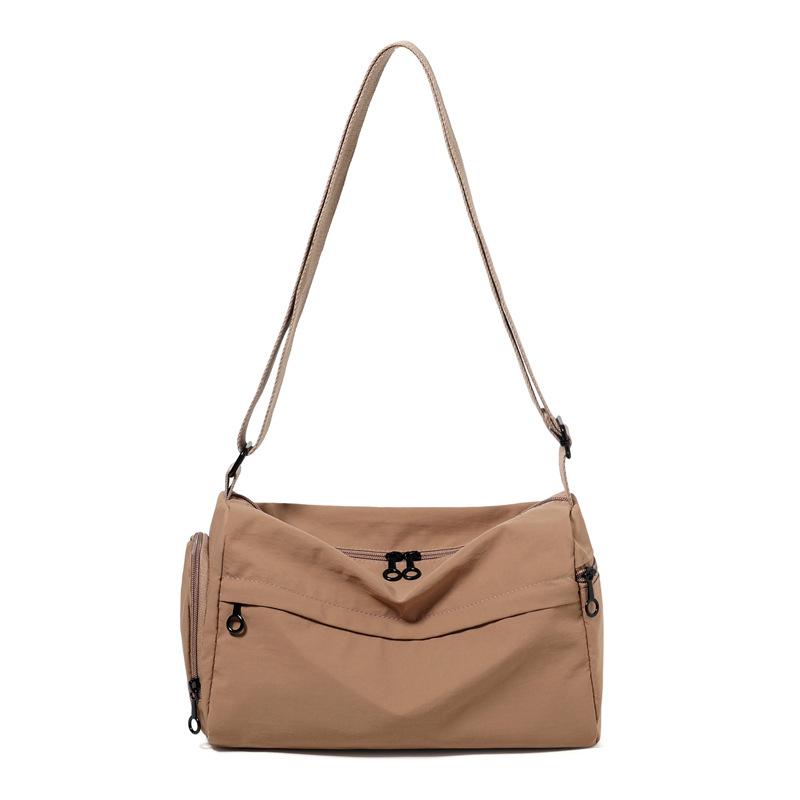 

Сумка-мессенджер женская дорожная сумка большой вместимости на плечо легкая нейлоновая сумка хаки