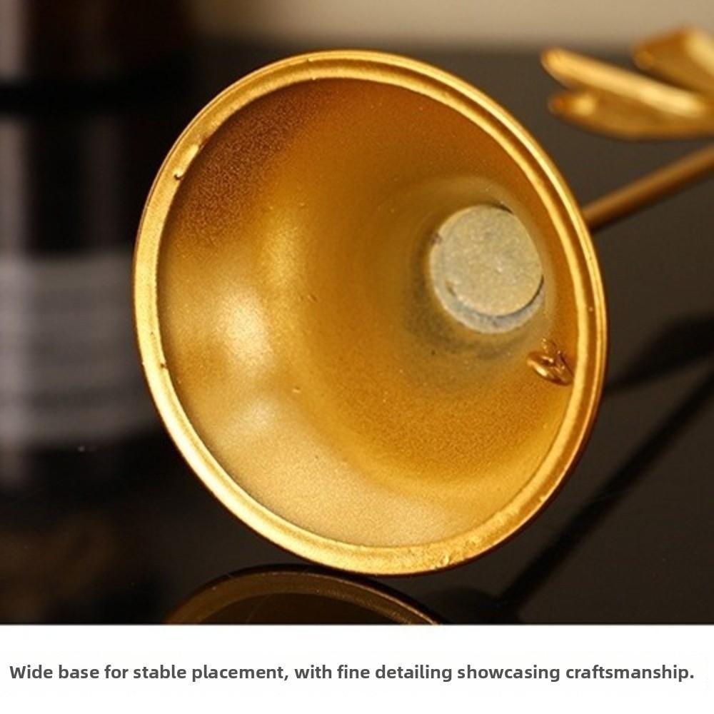 Vintage Candle Stands Electroplated Candlestick Holder Bowknot Candle Holders  Table Decor